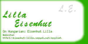 lilla eisenhut business card